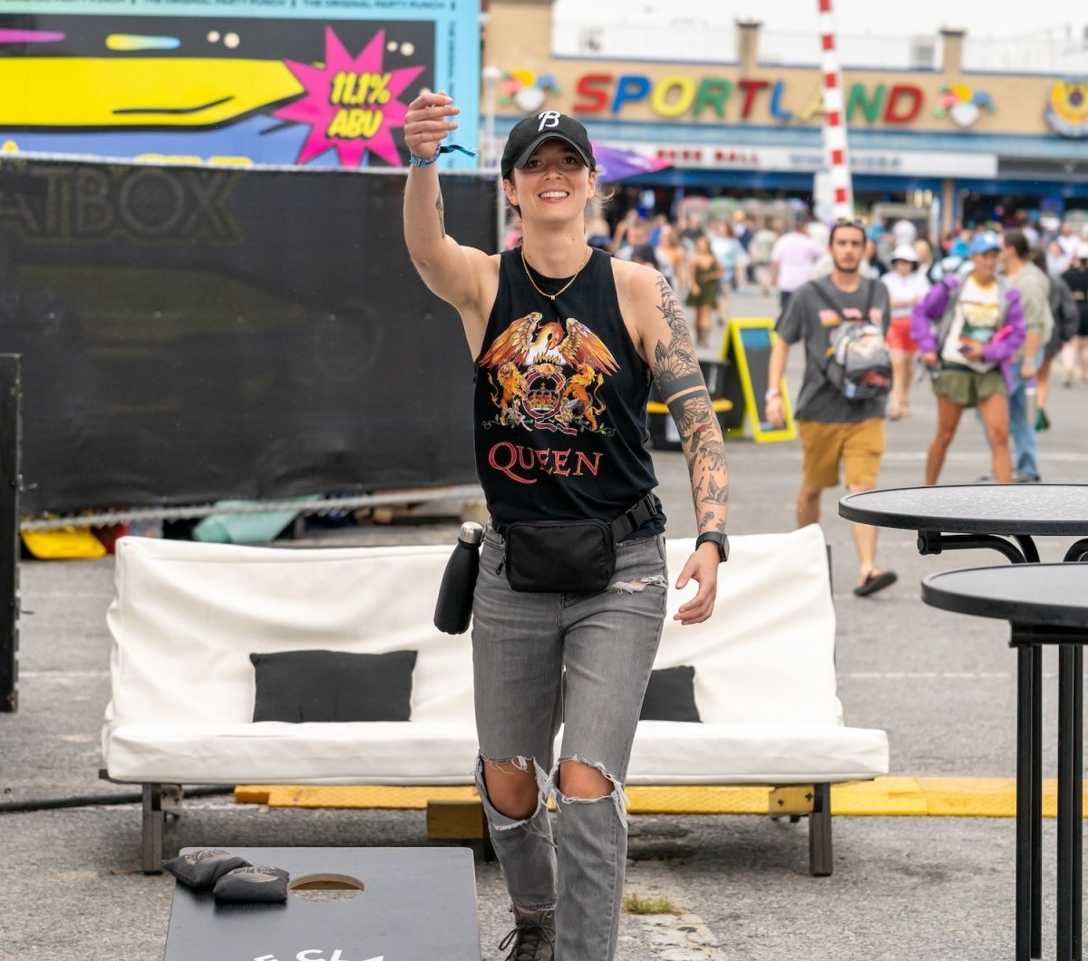 Cornhole at Oceans Calling cornhole at Oceans Calling